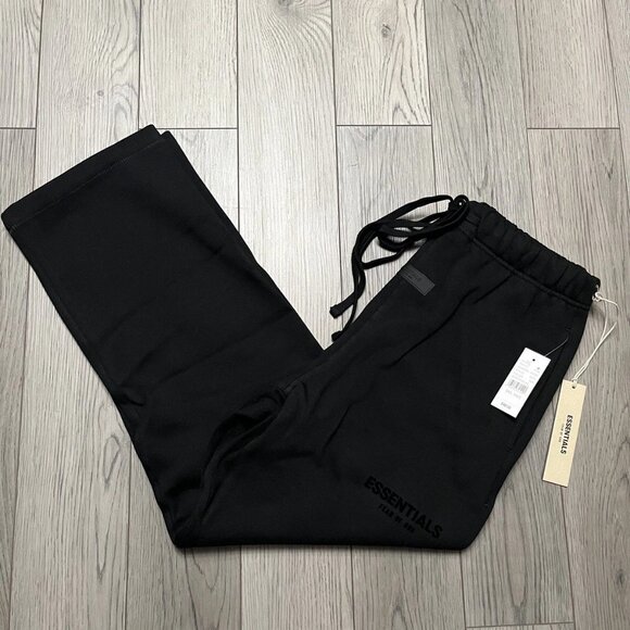 Essentials Stretch Limo Relaxed Sweatpants Black Size XS - Picture 8 of 9